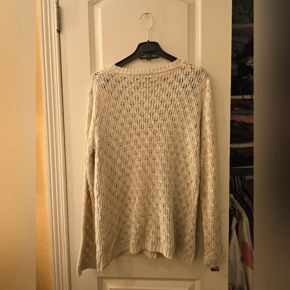 Bobbie Brooks knit cardigan ivory color sz xl - Picture 2 of 6